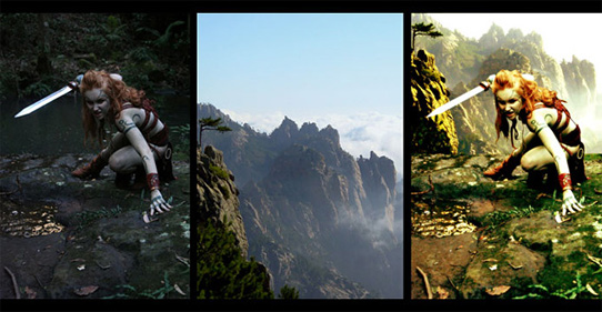 digital compositing and enhancing