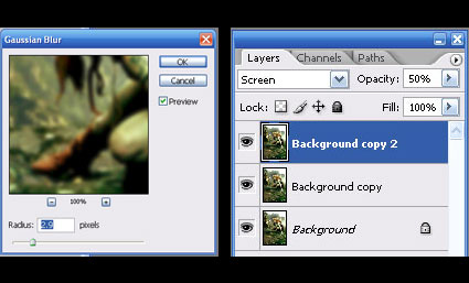 blur layers