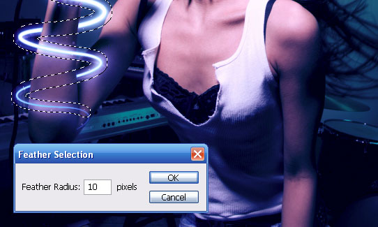 Electrifying Energy Beams photoshop effect