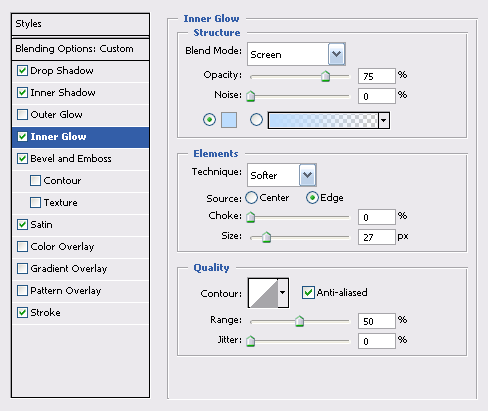 bevel and emboss
