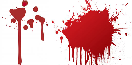 splattered blood stock image